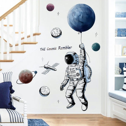 Space Travel Outer Space Spaceman Wall Decals - Just Kidding Store