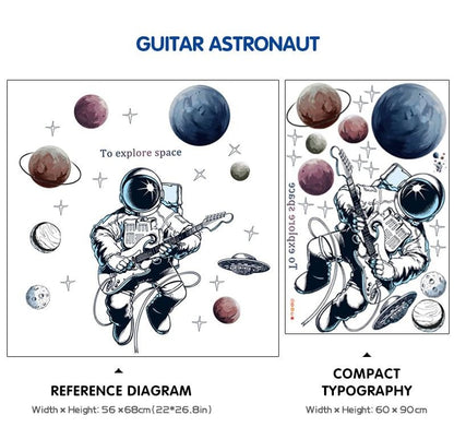Space Travel Outer Space Spaceman Wall Decals - Just Kidding Store