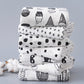 Monochrome Cotton Muslin Blanket Baby Muslin Wrap - Just Kidding Store