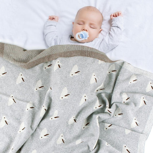 Baby Bunny Cotton Knitted Blanket - Just Kidding Store