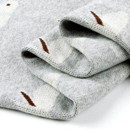Baby Bunny Cotton Knitted Blanket - Just Kidding Store