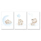 Dreamy Bear Canvas Wall Art - Nursery Posters - Just Kidding Store
