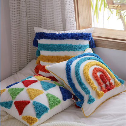 Handmade Rainbow Cushion Cover - Kids Pillows - Just Kidding Store