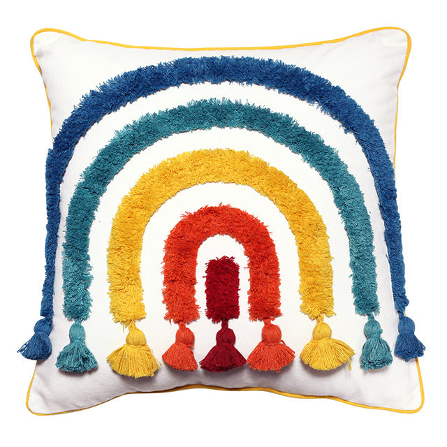 Handmade Rainbow Cushion Cover - Kids Pillows - Just Kidding Store