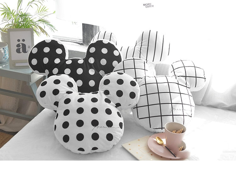 Mouse Ears Plush Cushion - Minnie Mouse Pillow - Just Kidding Store
