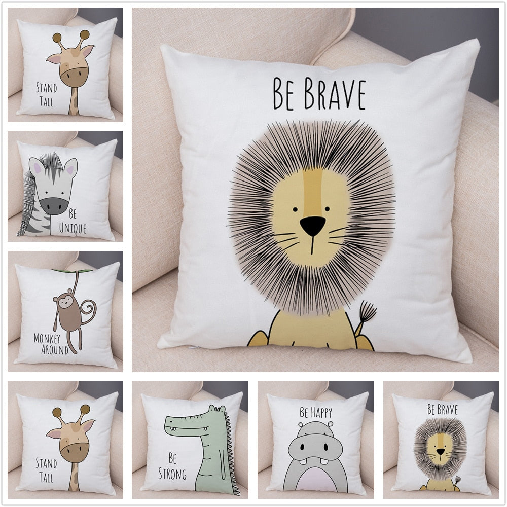 Animal Series Children's Cushion Covers - Just Kidding Store