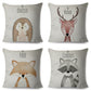 Nordic Style Cushion Cover Animal Print Pillow Case Just Kidding Store
