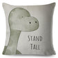 Nordic Style Cushion Cover Animal Print Pillow Case Just Kidding Store