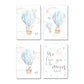 Hot Air Balloon Canvas Wall Art Childrens Posters - Just Kidding Store