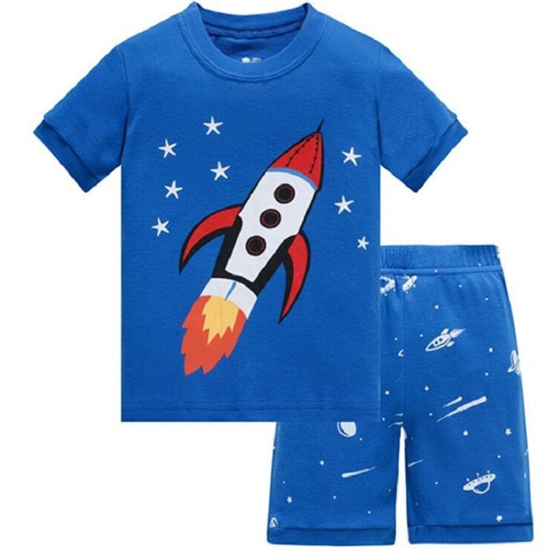 Big Rocket Kids Children Summer Pajama Set - Just Kidding Store