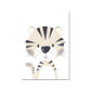 Safari Animals Canvas Art - Zebra, Elephant, Lion, Hippo, Giraffe, Tiger - Just Kidding Store
