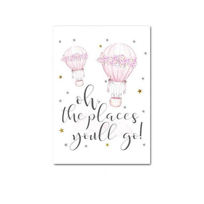 Nordic Nursery Canvas Wall Art Childrens Posters - Just Kidding Store