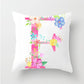Flower Alphabet Letter Cushion Cover - Just Kidding Store