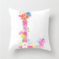 Flower Alphabet Letter Cushion Cover - Just Kidding Store