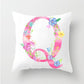 Flower Alphabet Letter Cushion Cover - Just Kidding Store