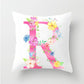 Flower Alphabet Letter Cushion Cover - Just Kidding Store
