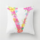 Flower Alphabet Letter Cushion Cover - Just Kidding Store