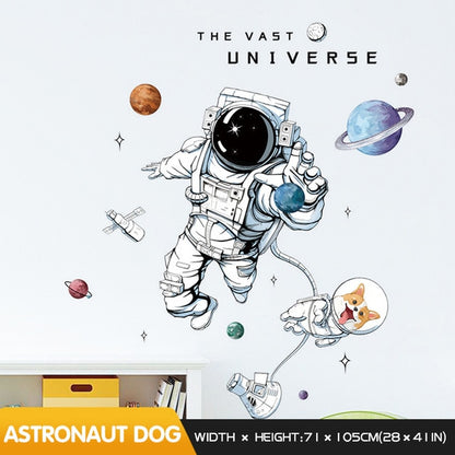 Space Travel Outer Space Spaceman Wall Decals - Just Kidding Store