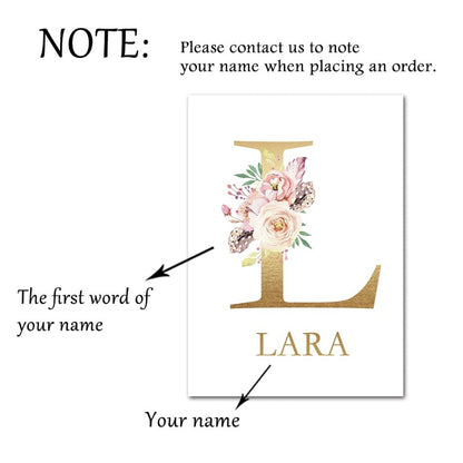 Woodland Animals Canvas Art Nursery Custom Name Wall Posters - Just Kidding Store