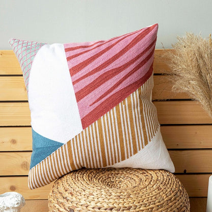 Contemporary Embroidery Pillow Cover - Just Kidding Store