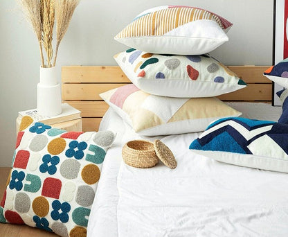 Contemporary Embroidery Pillow Cover - Just Kidding Store