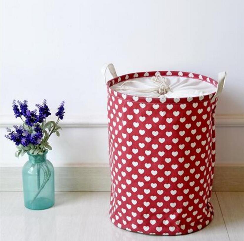 Little Hearts Storage Basket - Childrens Toy Bag - Just Kidding Store