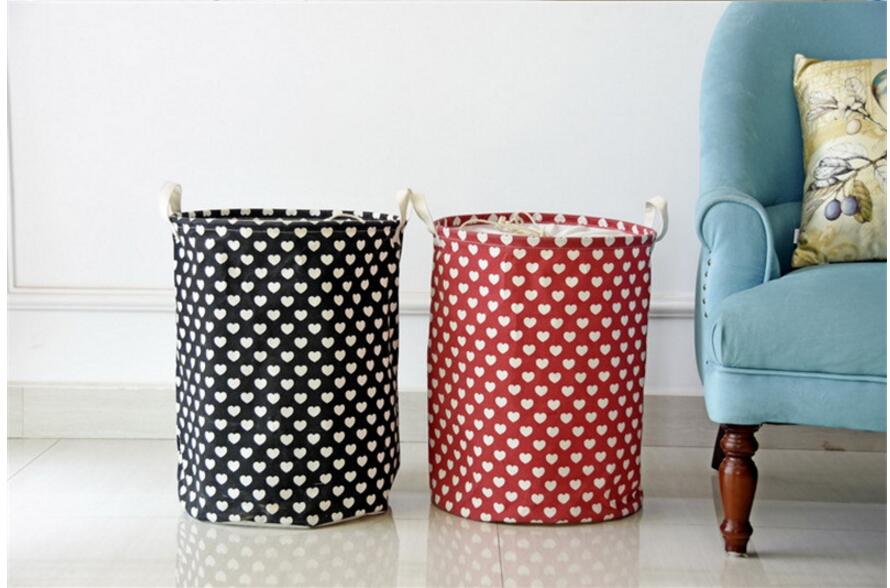Little Hearts Storage Basket - Childrens Toy Bag - Just Kidding Store