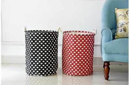 Little Hearts Storage Basket - Childrens Toy Bag - Just Kidding Store