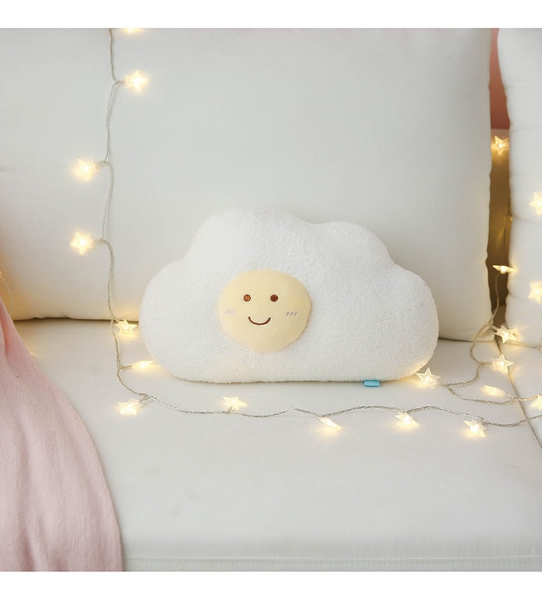 Cloud Cushion Childrens Pillow Rainbow Egg Yolk Thunder - Just Kidding Store
