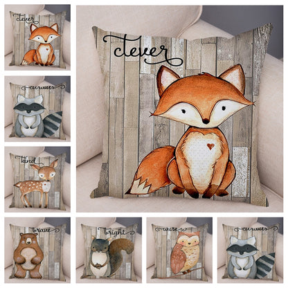 Forest Animals Pillow Case