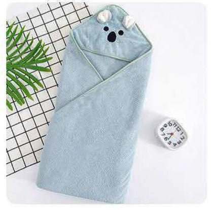 Hooded Baby Toddler Kids Velvet Towel - Just Kidding Store