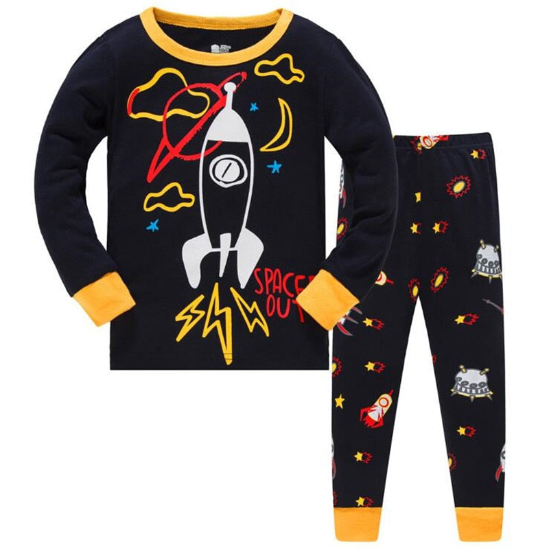 Space Out Kids Pajama Set Childrens Sleepwear - Just Kidding Store