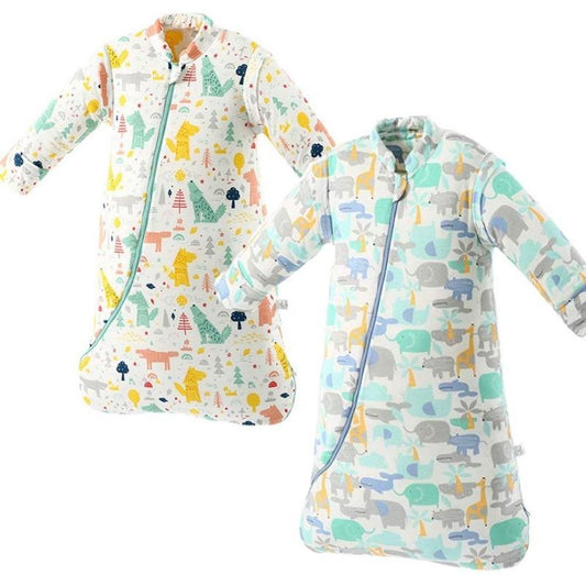 Organic Cotton Baby Children Sleeping Bag Detachable Sleeves Sleep Envelope - Just Kidding Store