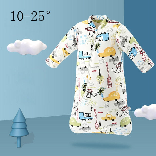 Organic Cotton Baby Children Sleeping Bag Detachable Sleeves Sleep Envelope - Just Kidding Store
