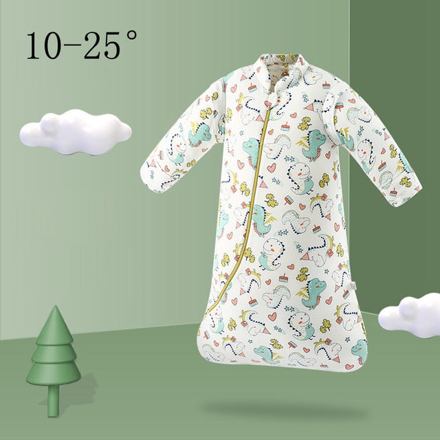 Organic Cotton Baby Children Sleeping Bag Detachable Sleeves Sleep Envelope - Just Kidding Store