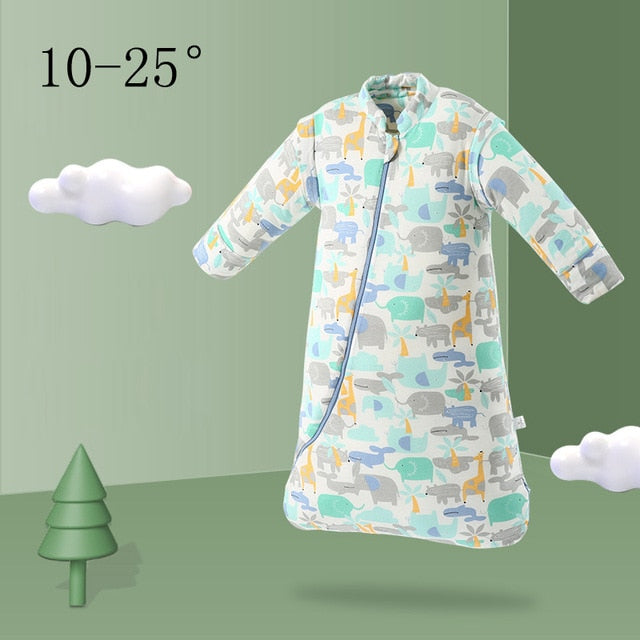 Organic Cotton Baby Children Sleeping Bag Detachable Sleeves Sleep Envelope - Just Kidding Store