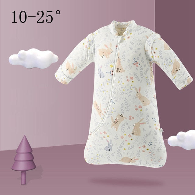 Organic Cotton Baby Children Sleeping Bag Detachable Sleeves Sleep Envelope - Just Kidding Store