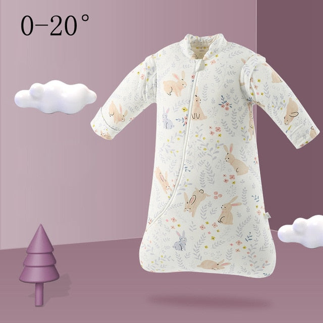 Organic Cotton Baby Children Sleeping Bag Detachable Sleeves Sleep Envelope - Just Kidding Store