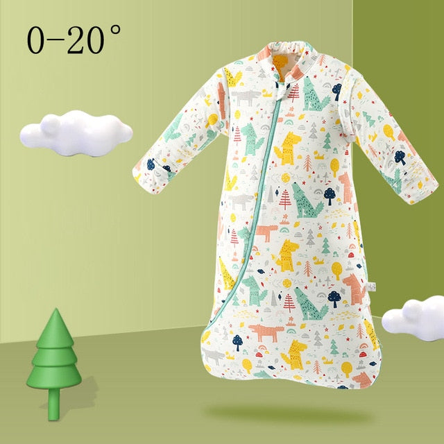 Organic Cotton Baby Children Sleeping Bag Detachable Sleeves Sleep Envelope - Just Kidding Store