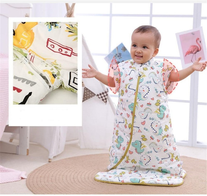 Organic Cotton Baby Children Sleeping Bag Detachable Sleeves Sleep Envelope - Just Kidding Store