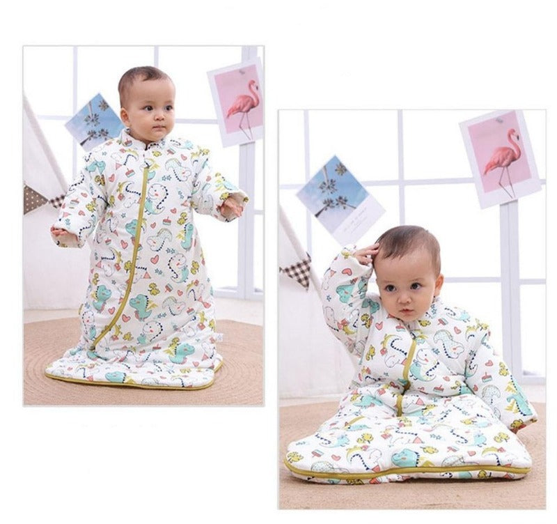 Organic Cotton Baby Children Sleeping Bag Detachable Sleeves Sleep Envelope - Just Kidding Store