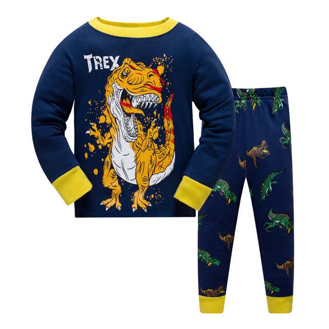 T-Rex Kids Pajama Set Children Sleepwear - Just Kidding Store
