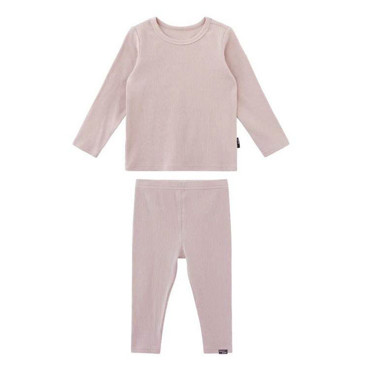 Monochrome Ribbed Sleepwear - Kids Pajamas