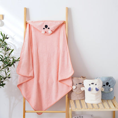 Hooded Baby Toddler Kids Velvet Towel - Just Kidding Store