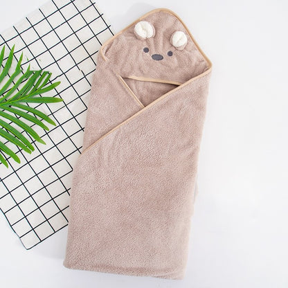 Little Bear Hooded Velvet Towel
