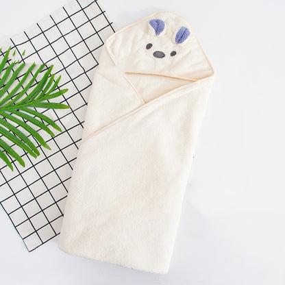 Hooded Baby Toddler Kids Velvet Towel - Just Kidding Store