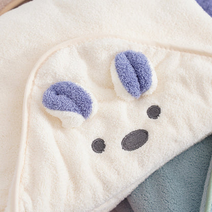 Little Bear Hooded Velvet Towel