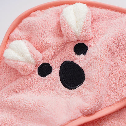 Little Bear Hooded Velvet Towel