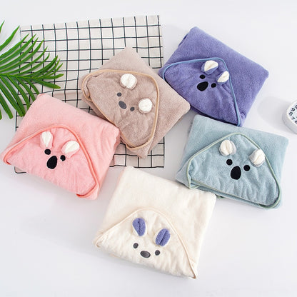 Hooded Baby Toddler Kids Velvet Towel - Just Kidding Store