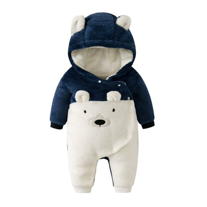 White Bear Baby Toddler Kids Warm Winter Romper - Just Kidding Store